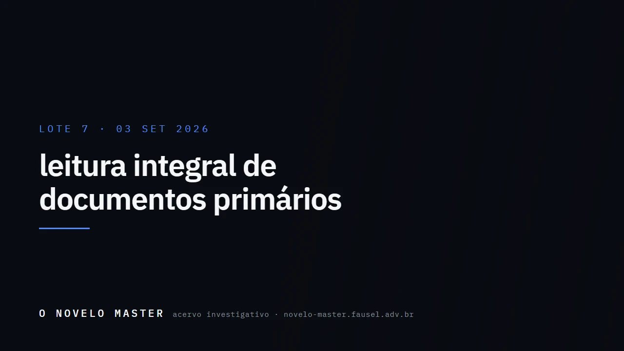 Cartão de divulgação do lote