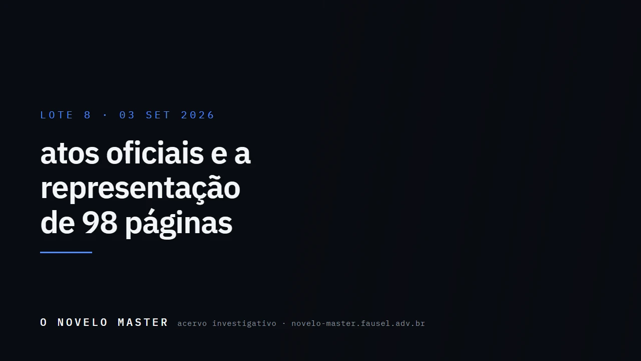 Cartão de divulgação do lote