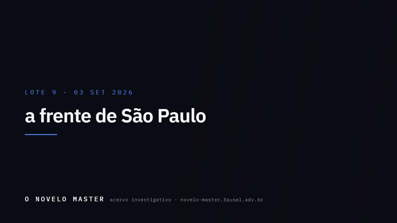 Cartão de divulgação do lote