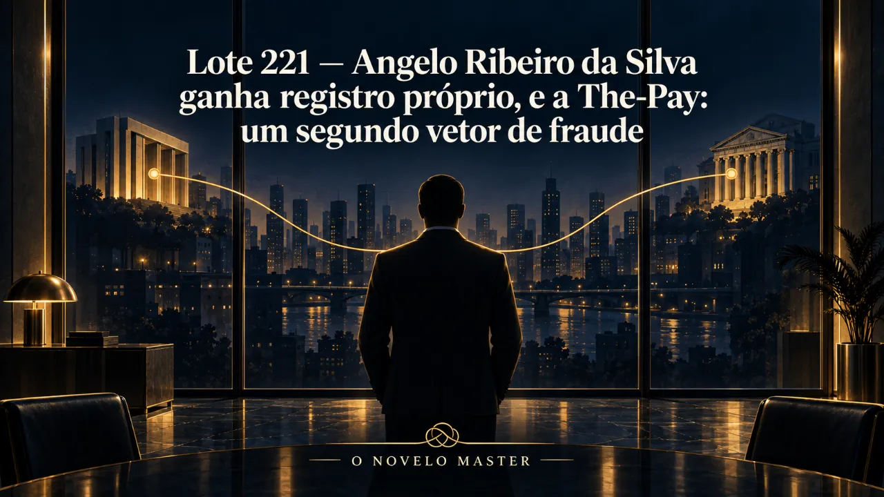 Arte de divulgação gerada por inteligência artificial: Lote 227 — pontas soltas: o processo do TCU sobre a Caixa, e a representação de abril